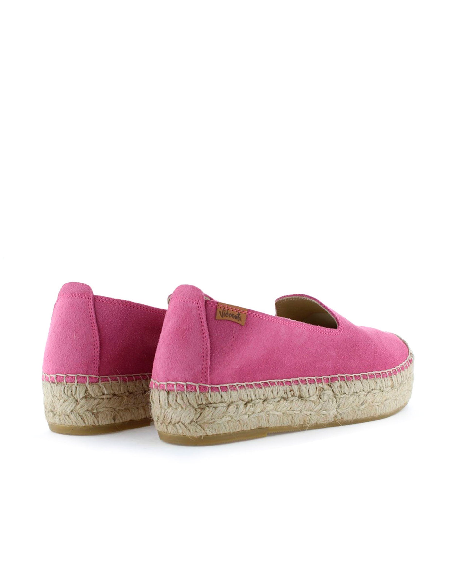 Slipper en serraje fuxia Merce Doble