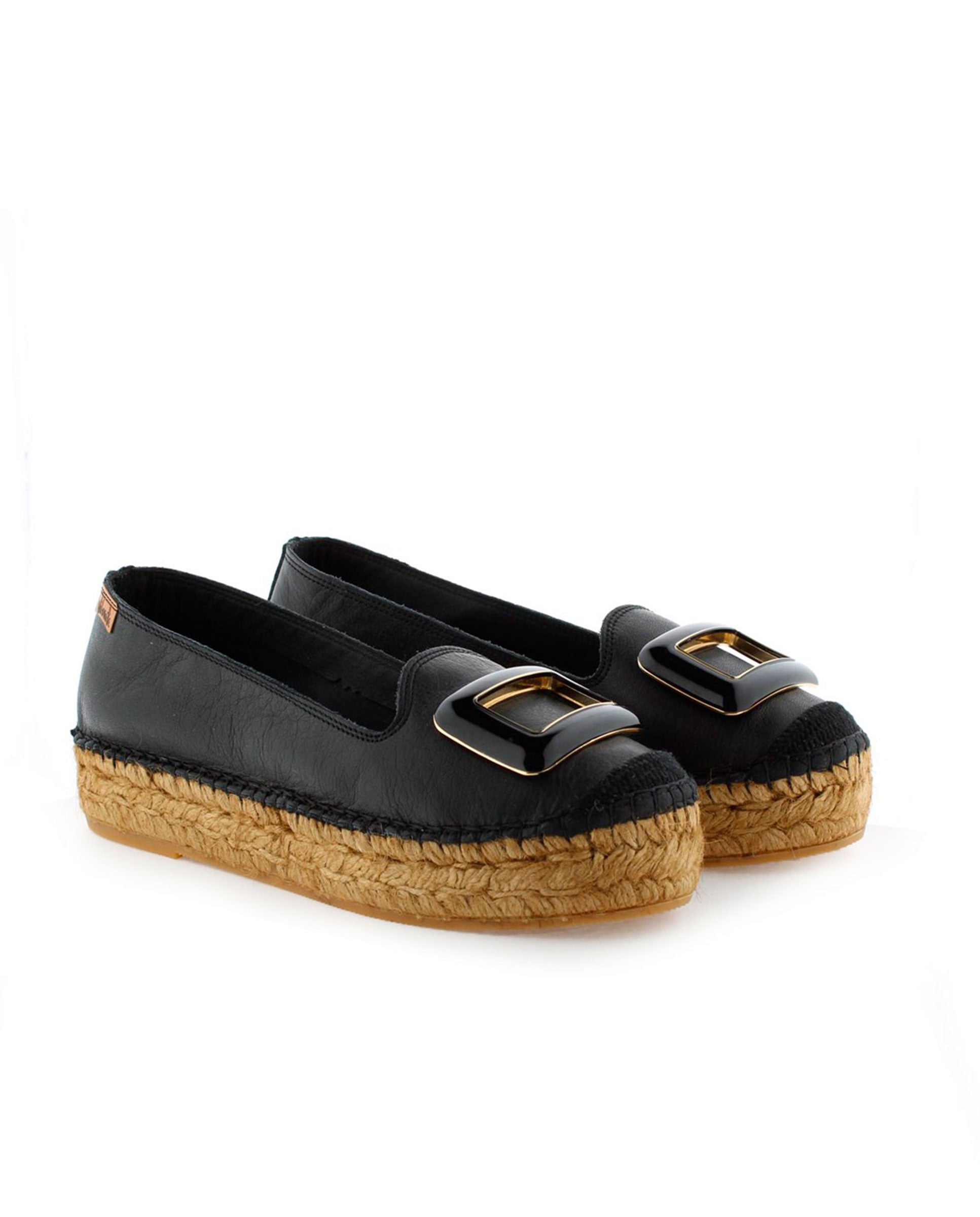 Slipper en napa negro Merce Doble