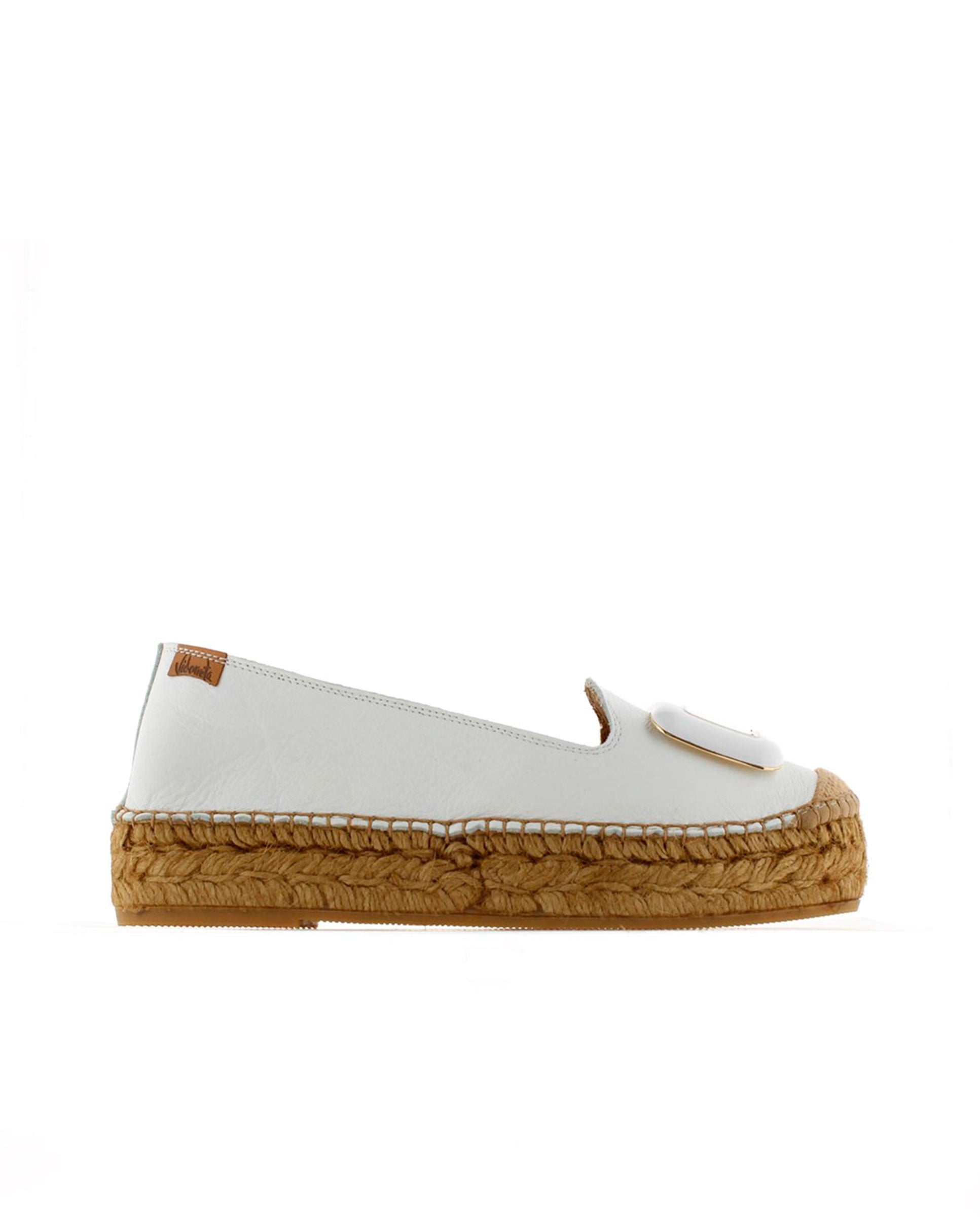 Slipper en napa blanco Merce Doble