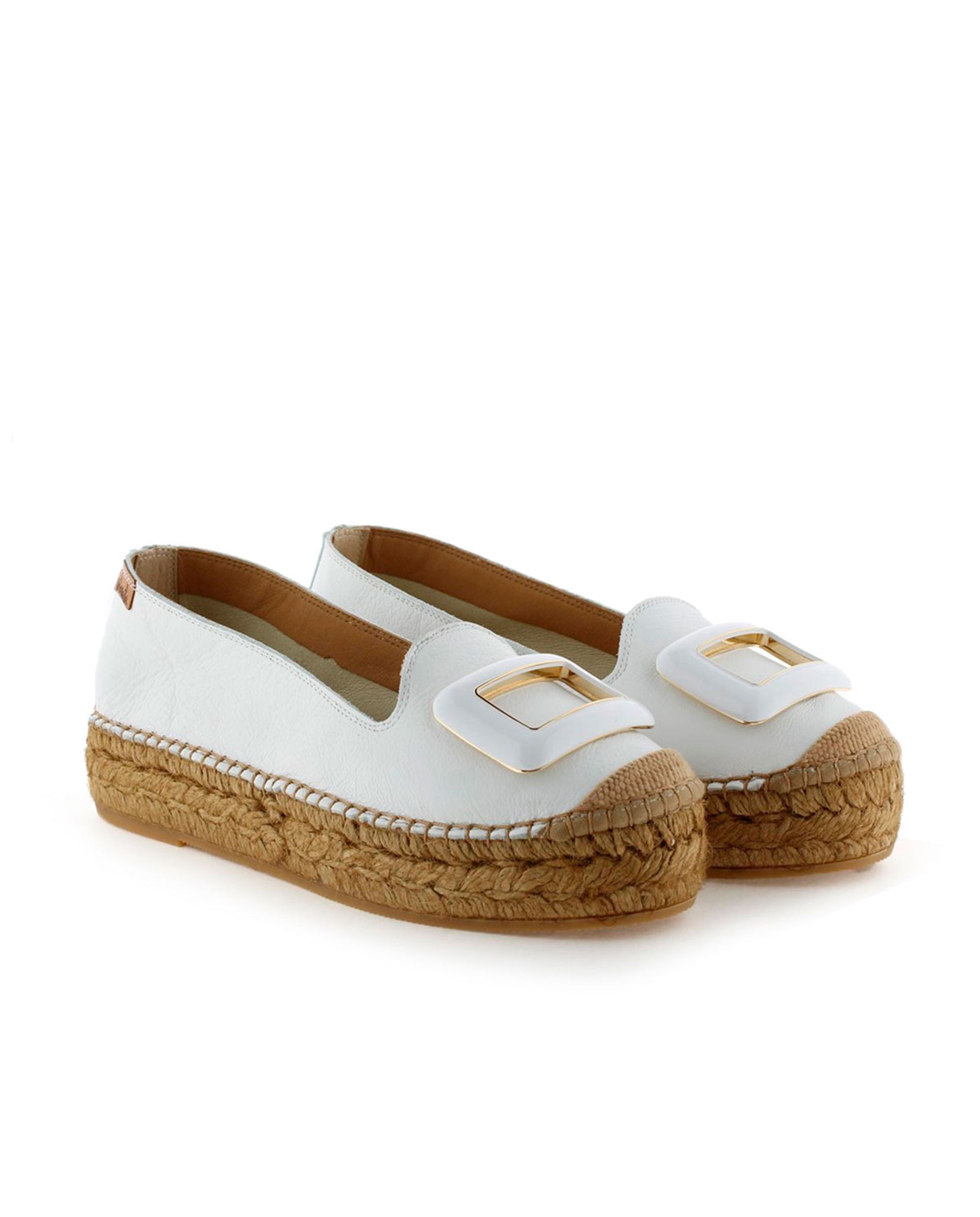 Slipper en napa blanco Merce Doble