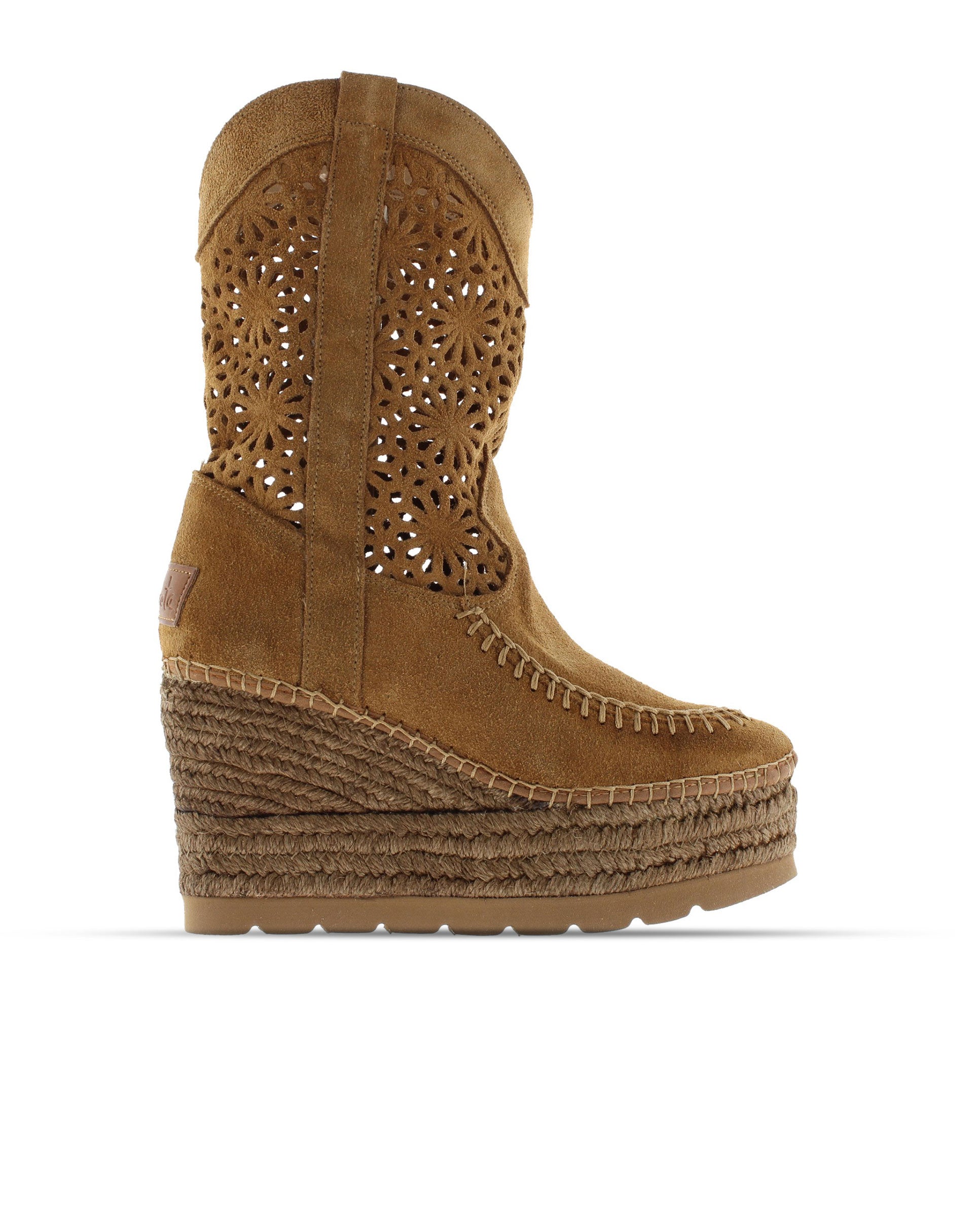 Tilo 5 openwork suede leather boot