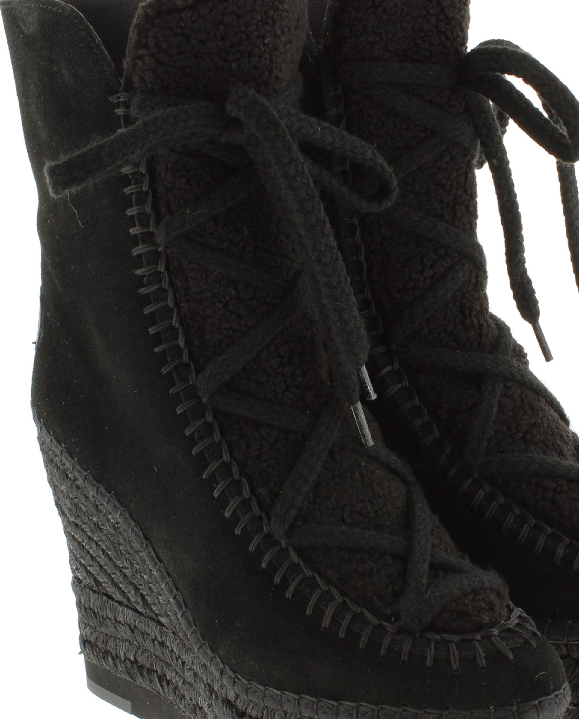 Black suede sheepskin boot Tilo 7