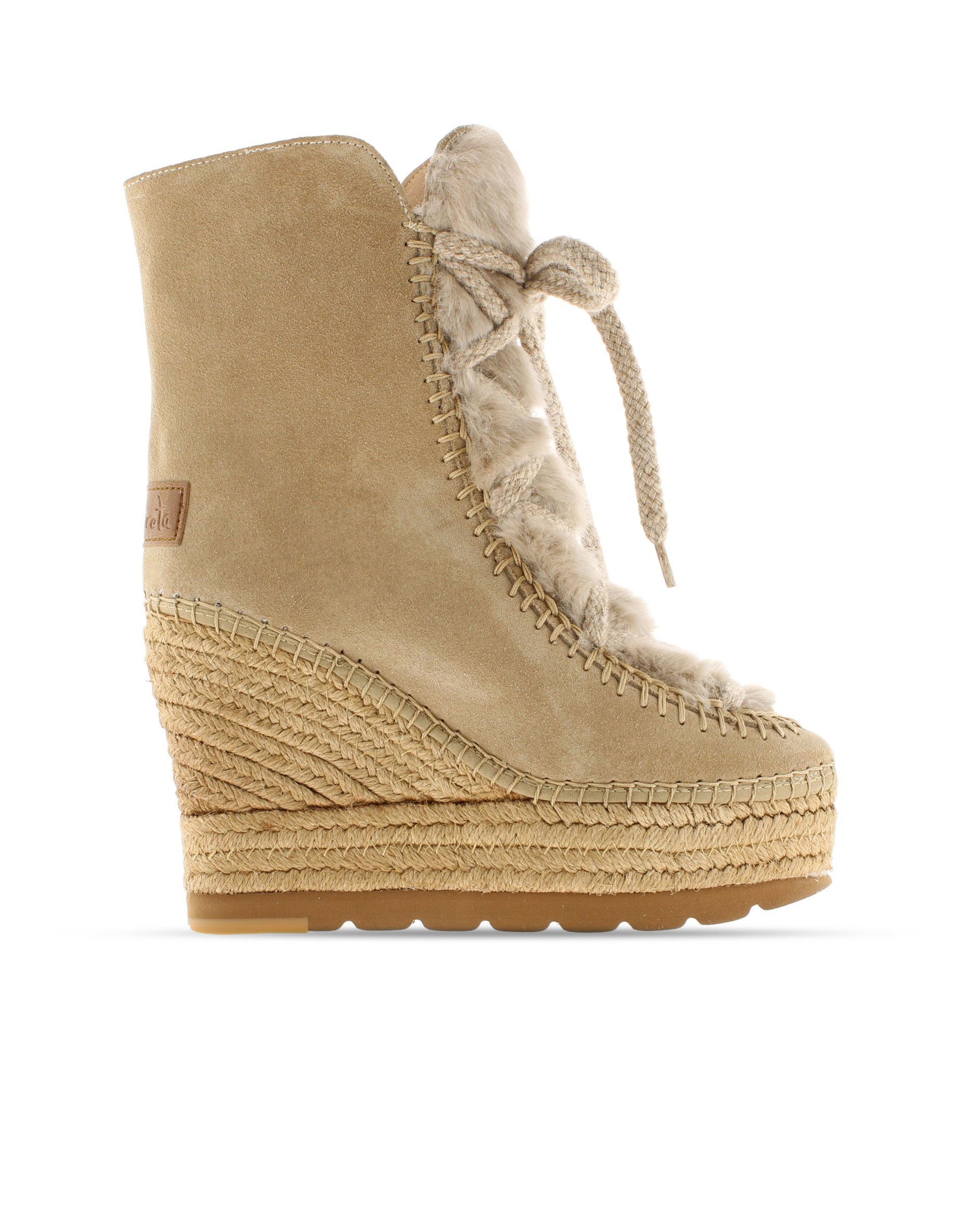 Tilo 7 sand suede fur boot