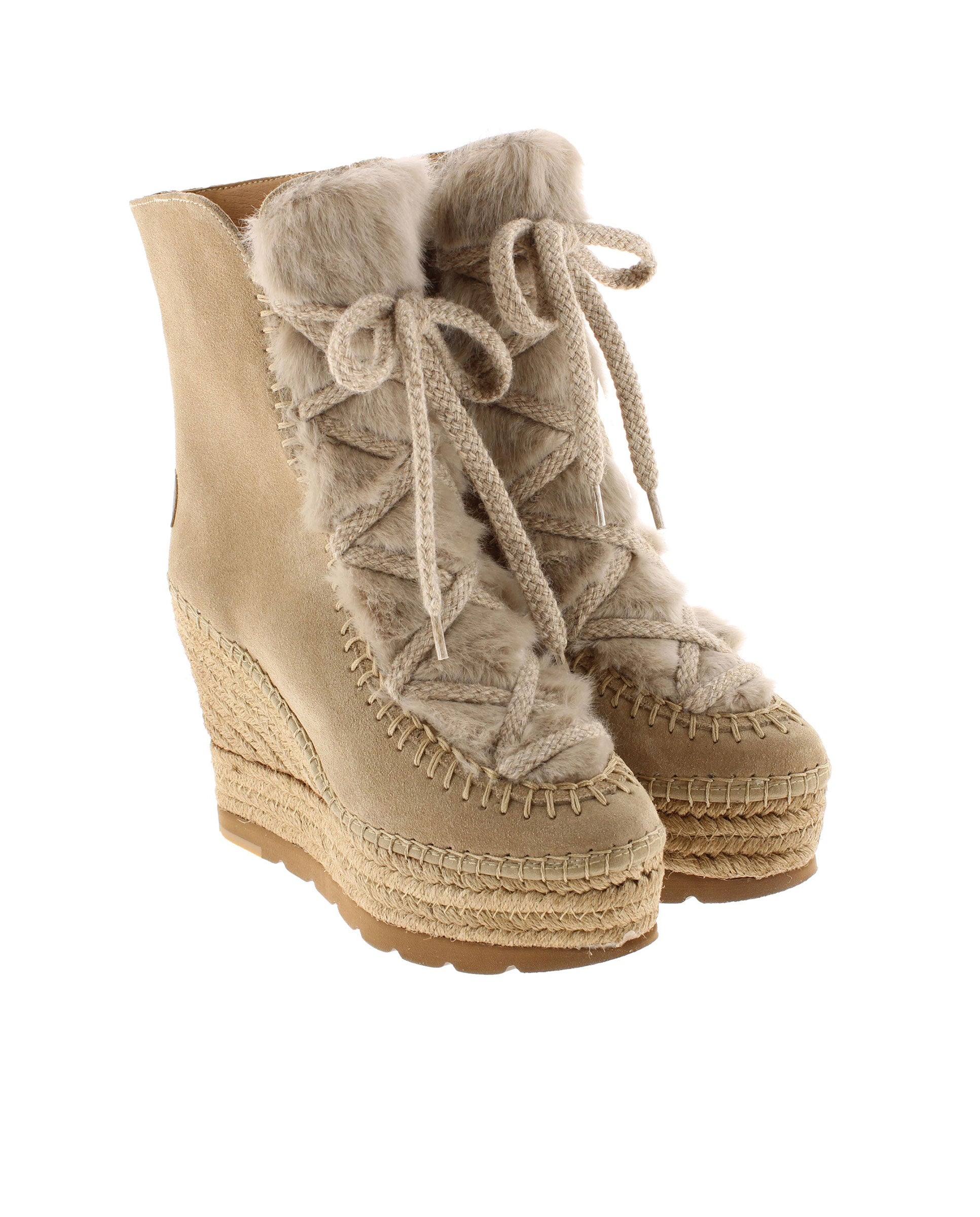 Tilo 7 sand suede fur boot