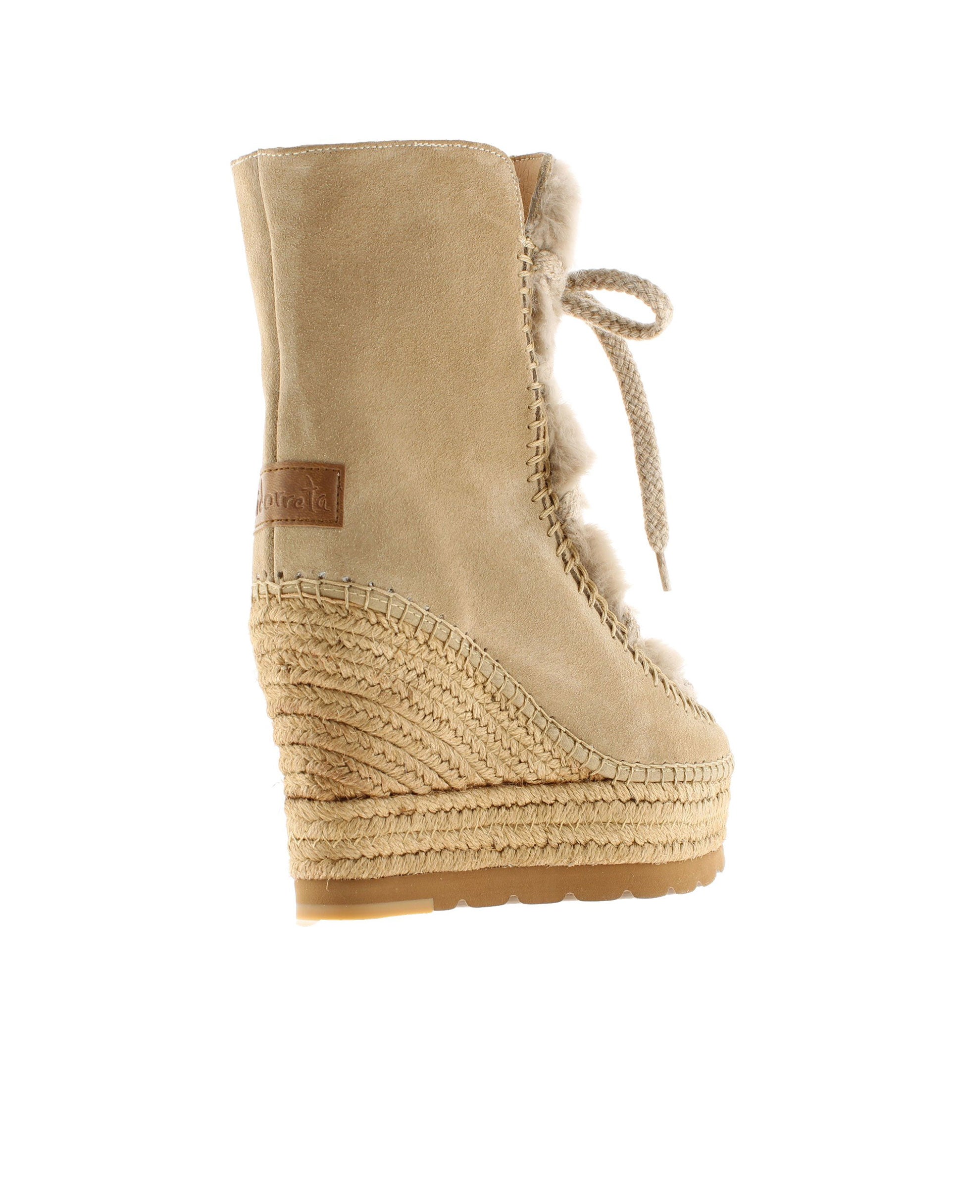 Tilo 7 sand suede fur boot