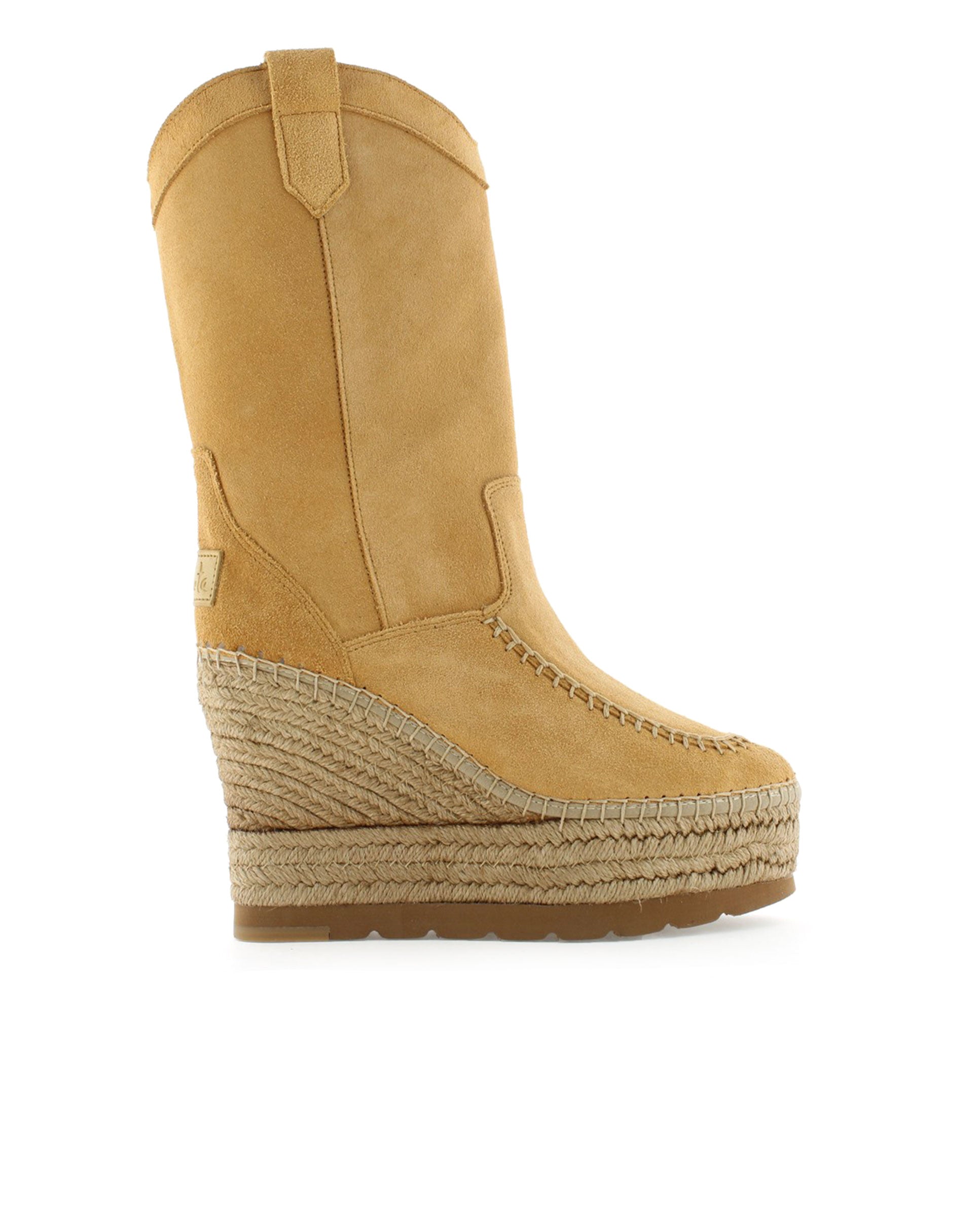 Bota Cowboy en serraje camel Tilo 7