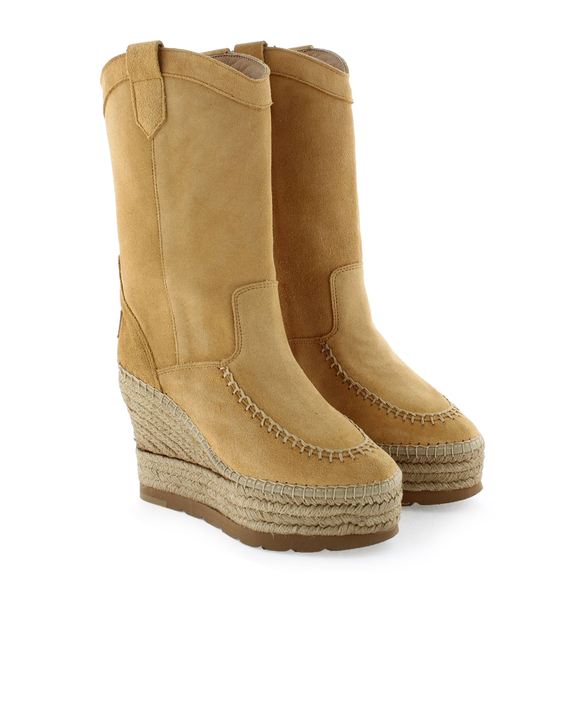 Bota Cowboy en serraje camel Tilo 7